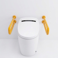Barre d'appui en U pour personnes âgées, pour toilettes fixes et lavabos, antidérapante, capacité 100 kg, classe II, ABS, acier inoxydable