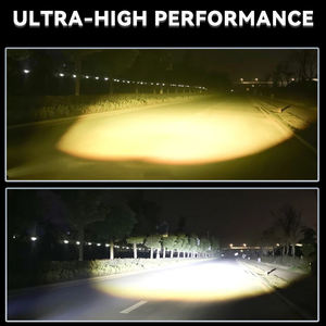 Faro Delantero LED Doble Amarillo Blanco de 15W, Mini, con Luz Alta y Baja, 6000K, H4, IP67, Impermeable, de Aluminio, Accesorios para Motocicleta - Product Image 6