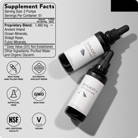 OEM, marque privée, usine, gouttes de shilajit de l'Himalaya purifiées naturellement, extrait d'acide fulvique, résine liquide, liquide oral, soutien immunitaire