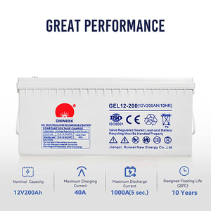 Необслуживаемые свинцово-кислотные аккумуляторы 12В 200Ач VRLA, герметичные, глубокого разряда, AGM, гелевые, для солнечных инверторов - Product Image 3