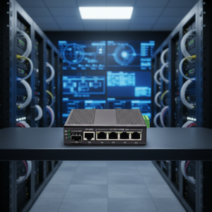 <span class=keywords><strong>Switch</strong></span> <span class=keywords><strong>Ethernet</strong></span> Industriale <span class=keywords><strong>Gigabit</strong></span> a 4 Porte con 1xUplink RJ45 + 1xSFP Montaggio su Guida DIN IEEE 802.3 AF/AT <span class=keywords><strong>Switch</strong></span> PoE per Ridondanza di Rete - Product Image 2