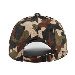 Gorras de Béisbol de Pana con Camuflaje de 6 Paneles, Calidad Mayorista, Personalizables, con Visera Precurvada, Modelo JFB2 - Product Image 6