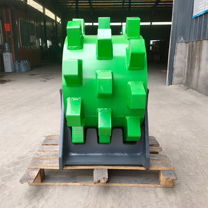 أسطوانة التربة والعجلات المضغوطة من المصنع مع ملحقات أمامية للمحرك عجلة ضغط للحفار - Product Image 4