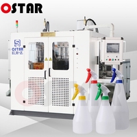 Machine d'extrusion-soufflage servo haute vitesse pour bouteilles de détergent, shampoing et lessive en HDPE, 200-1200 BPH, CE ISO