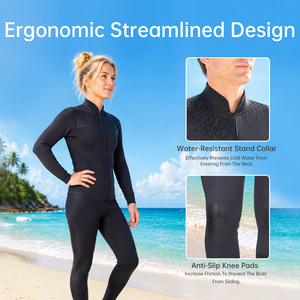 Traje de Neopreno de 3MM para Hombre y Mujer, con Cremallera Frontal, para Buceo, Snorkel, Surf y Pesca Submarina - Product Image 2