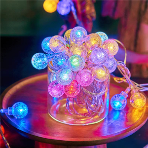 IP44 Étanche Extérieure <span class=keywords><strong>Solaire</strong></span> LED Chaîne Bulle Boule Lumières Cuivre Jardin Éclairage Décoratif <span class=keywords><strong>De</strong></span> Noël - Product Image 3
