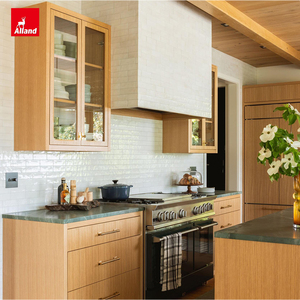 Allandcabinet, Famoso Fabricante Chino de Sistemas Modulares Completos de Gabinetes de Cocina Estilo Europeo con Tableros de Melamina con Aspecto de Madera, Isla de Cocina en Venta - Product Image 3