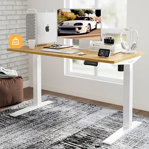 Adjustable height standing desk, electric height adjustable legs office staff table,desk stand up sit down