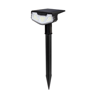 Lampe solaire de jardin LED étanche, éclairage extérieur pour pelouse, montage au sol, éclairage paysager, design géométrique HSG-1827 - Product Image 3
