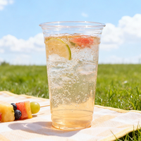 Vasos Desechables Transparentes de PET de Grado Alimenticio Premium con Logotipo Personalizado para Café, Cócteles, Té Helado, Matcha, Jugos, Bebidas Frías/Calientes