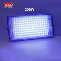 Projecteur UV noir 50W 100W 200W, lumière LED violette, IP65, haute étanchéité, 395NM, lumière ultraviolette