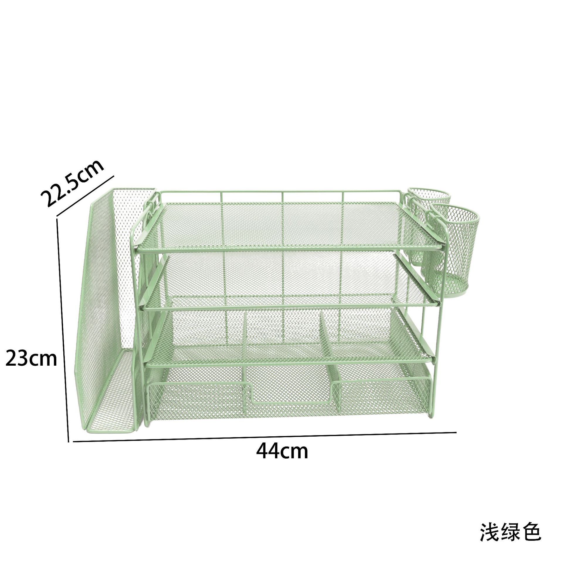 Green [with metal pen holder drawer]