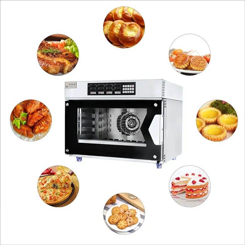 Hot sale 220v 3.5kW industrial custom high efficient electric hot air microwave speed oven home use pizza oven