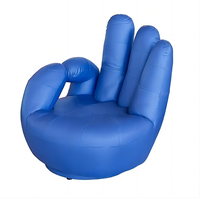 Beile Nouveau Fauteuil Gonflable en PVC à Dos en Forme de Main pour Équipement Publicitaire