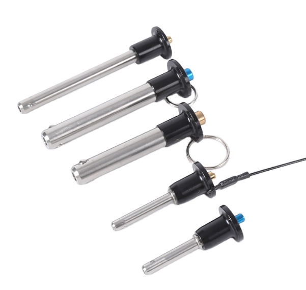 Пользовательская обработанная на станке с ЧПУ Ручка из нержавеющей стали с линейной кнопкой быстросъемный шаровой фиксатор