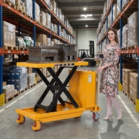 Plateforme élévatrice mobile à ciseaux JIALITE personnalisable, électrique, hydraulique, en acier au carbone, hauteur de levage 2 m, 1200x600