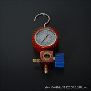 Weimin Single <b>Gauge</b> R410A Refrigerant Pressure <b>Gauge</b> With Hoses And Valves For HVAC Tool - Product Image 4