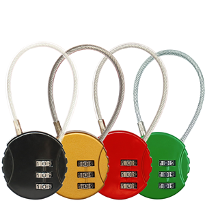 Cartoon Combination Lock – 3/4-Digit Resettable <b>Padlock</b> for School Lockers, Luggage, Bicycle, Dormitory, Gym – Cute Travel Secur - Product Image 1