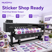 Mesin Printer Stiker Vinyl 1.8m 1 X XP600 Hoson Board CMYK Format Lebar untuk Toko Stiker Grosir OEM