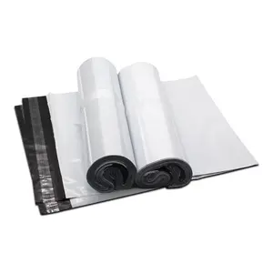 Waterdichte Witte Mailing Enveloppen Koerier Verpakking Polymailer Verzending Zak Poly Mailer Plastic Zak Voor Kleding