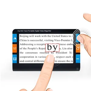 7 inch portable digital reading magnifier with led light for grandparents RS700S Plus