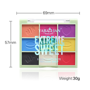 (NOUVEAU) YABAOLIAN Palette d'ombres à paupières transparente neuf couleurs Earth Tone Shimmer Matte Makeup Ins Eyeshadow - Product Image 4