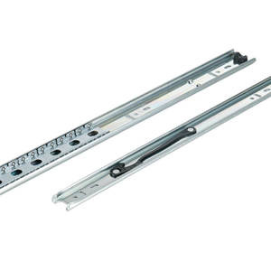 Modern Heavy Duty 45mm Width Full-<b>Extension</b> 3-Fold Telescopic Channel Drawer Slide Soft Closing Ball Bearing for Kitchen <b>Outdoor</b> - Product Image 4