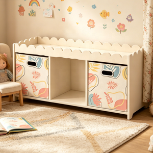 Armoire <span class=keywords><strong>de</strong></span> <span class=keywords><strong>rangement</strong></span> pour enfants, avec tiroirs en tissu, adaptée aux salles <span class=keywords><strong>de</strong></span> <span class=keywords><strong>jeux</strong></span> et aux chambres à coucher - Product Image 4