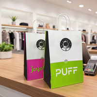 Sacs cadeaux personnalisés à imprimer soi-même avec poignées en papier kraft recyclable pour bougies et emballages artisanaux – Commandes en gros