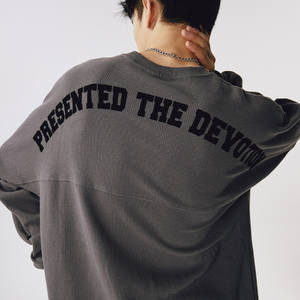 T-shirt pour homme en polyester/coton tricoté de haute qualité, 230 g/m², coupe classique, écologique, col rond, avec impression floquée personnalisée - Product Image 1