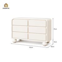 Commode sur mesure HarmTai, moderne et écologique, avec 6 tiroirs, meuble de rangement gain de place pour chambre, salon, appartement