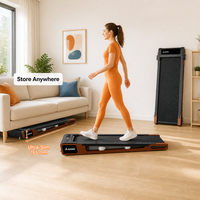 Tapis de marche sous le bureau, tapis de marche électrique pour la maison et le bureau, 1-6 km/h, télécommande, absorption des chocs