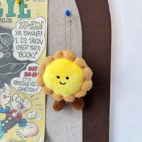 Porte-clés en peluche tournesol mignon, poupée fleur en peluche douce, breloque de sac en peluche Kawaii, cadeau pour enfants et filles