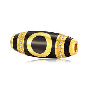2025 diseño Popular 24K oro puro oro duro Monocular Sky Bead pulsera con cuentas de gama alta joyería de oro clásico logotipo personalizable - Product Image 2