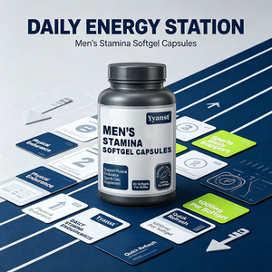 Gélules d'huile de poisson oméga-3 Stamina pour hommes 1000mg 60 unités – Soutien à l'endurance physique, complément alimentaire quotidien pour les sportifs masculins - Product Image 5