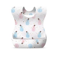 Bavoirs jetables pour bébés, carrés, imprimés sur mesure, en tissu non tissé, portables, imperméables et adorables, vente en gros