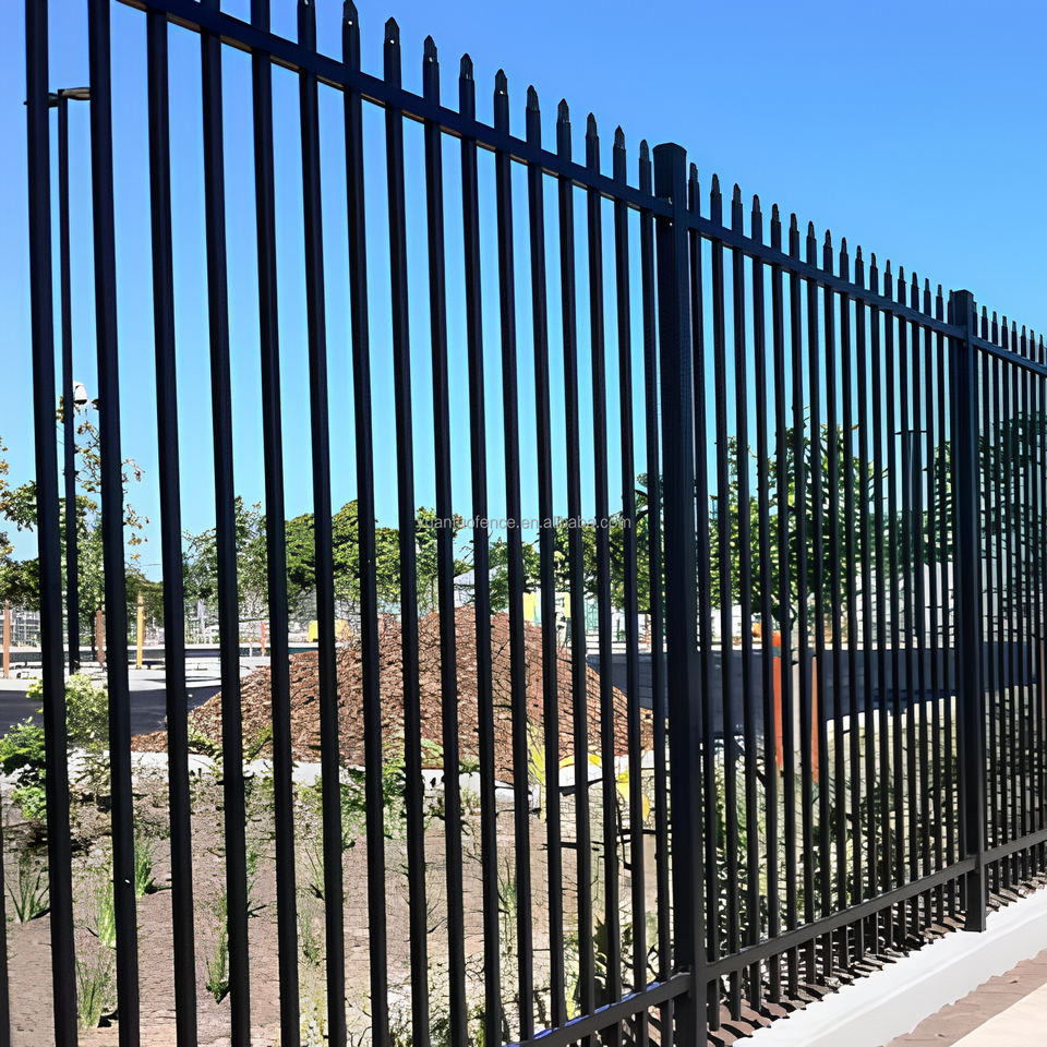 Picket Zinc Steel Fence Panel Powder Coated Rustproof Guardrail for ...