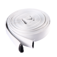 Équipement de pompier 1-6 "tuyau d'incendie en toile de pouce tuyau d'incendie doublé de caoutchouc PVC PU avec tuyau d'incendie de couplage Storz Machino 2.5 pouces