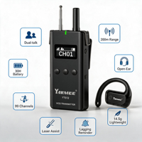 Nuevo Modelo Yarmee, Sistema de Guía Turística Inalámbrico de Oreja Abierta con Doble Comunicación, Largo Alcance, 99 Canales, Receptor y Transmisor para Visitas en Grupo