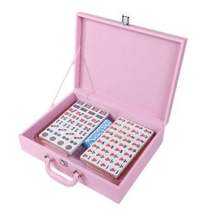Étui de rangement personnalisable pour Mahjong, boîte de rangement portable pour jeu de dominos américain, singapourien, malaisien, 160 tuiles - Product Image 5