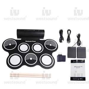 Portable Silicone Main-Roll Électronique Batterie Ensemble USB Jazz Tambour En Gros <span class=keywords><strong>Instrument</strong></span> Transfrontalier pour Percussion <span class=keywords><strong>Tabla</strong></span> Style - Product Image 2