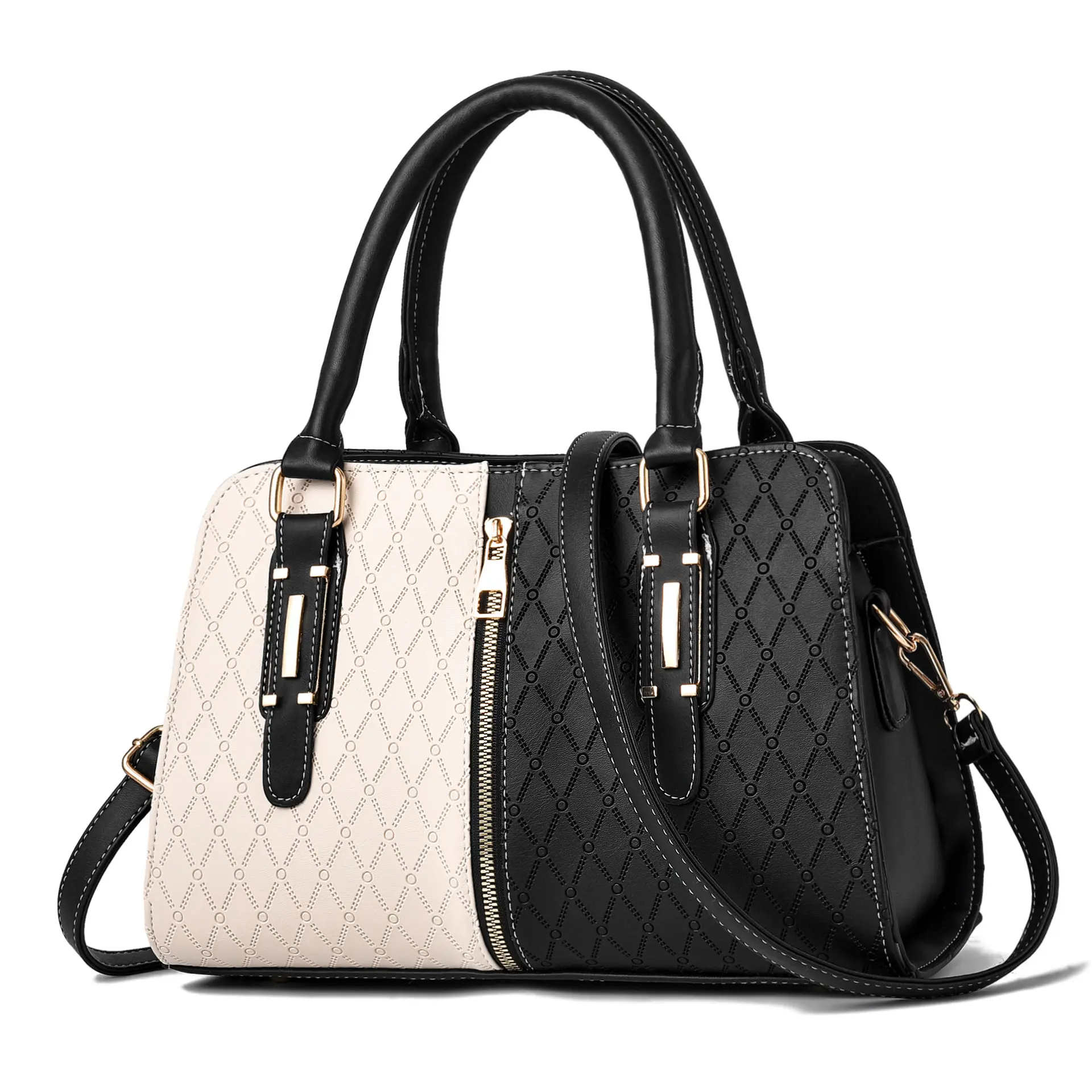 ARUBBIT Brand Designer Big Custom Cheap Women Tote Bags Black And White Tote Bags Handbag