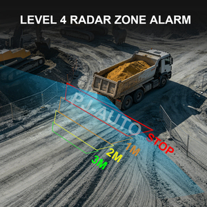 Caméra AHD intégrée avec <span class=keywords><strong>radar</strong></span> micro-ondes 11 GHz étanche, anti-collision et grand angle pour Reach Stacker portuaire et camion benne minier - Product Image 4