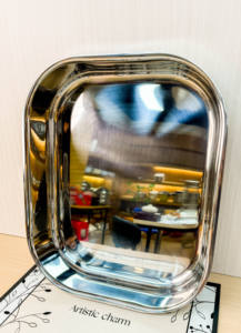 High Quality Durable 18/10 Stainless Steel High Mirror Light Frying <strong>Pan</strong> Griddles <strong>Grill</strong> <strong>Pan</strong> Pallet Tray for Home Restaurant Hotel - Product Image 4