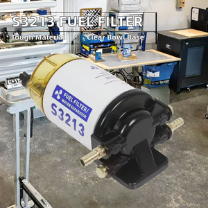 Nouvel ensemble filtre à carburant séparateur d'eau S3213 pour moteur hors-bord Mercury Suzuki >6L avec élément filtrant à base de bol transparent - Product Image 2