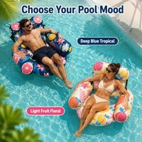 Meilleures ventes : Lot de 2 transats gonflables pour adultes en maille douce