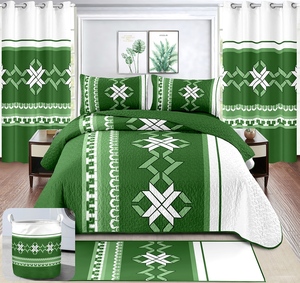 Juego de Ropa de Cama de Lujo de 8 Piezas, Tamaño King, con Cubrecama, Cortinas, Fundas de Almohada y Juego de Textiles <span class=keywords><strong>para</strong></span> el Hogar - Product Image 1