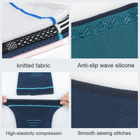 Protège-genoux en nylon et spandex à compression pour la course à pied et le basketball avec protection avancée, logo personnalisé, saison printemps, unisexe
