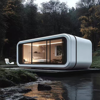Maison préfabriquée personnalisée en forme de pomme maisons en conteneur de stockage hors réseau petite maison modulaire préfabriquée de 20 pieds