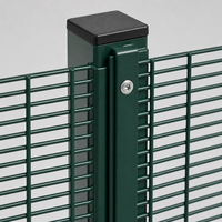 Clôture de sécurité anti-escalade 358 galvanisée et thermolaquée, maille anti-coupure haute résistance à vision claire, pour la sécurité domestique, 10 pieds, moderne, extérieur